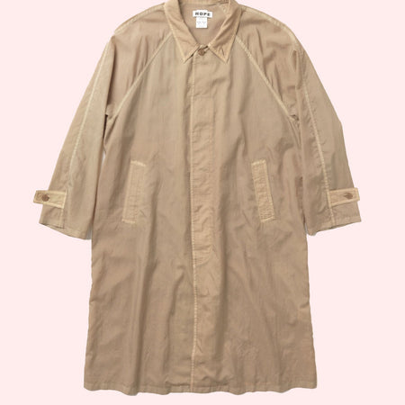 Flood nylon coat mid beige