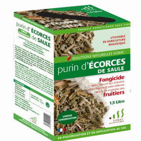 Purin d&#39;corces de saule fongicide naturel fruitiers 1.5 L