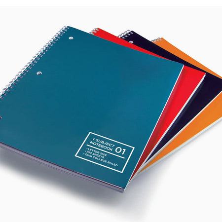 Letter 1-Subject Notebook, 4-Pack (#1-4)