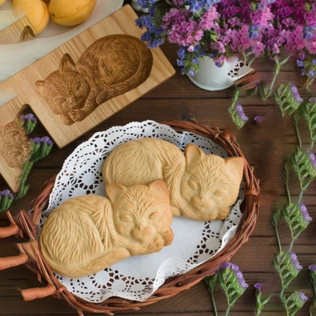 Wood Patterned Cookie Cutter - Embossing Mold For Cookies