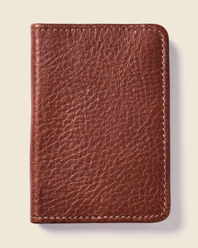 Compact Bifold Wallet in Chocolate