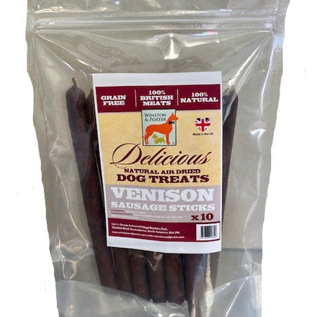 Venison Sausage Sticks 8 inch X 10 **BUY 2 AND GET 1 FREE**