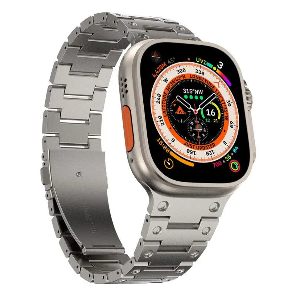 Titanium Elegance Custom Watch Band for Apple Watch