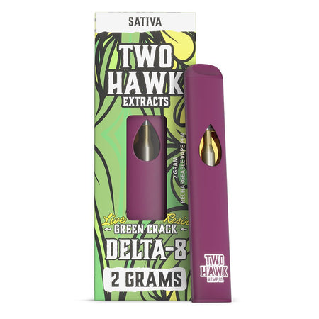 Delta-8 &#39;LIVE RESIN&#39; Disposable Vape Pen - Green Crack - 2 Gram