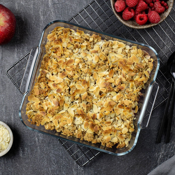 Image of Morning Cake in a glass baking pan