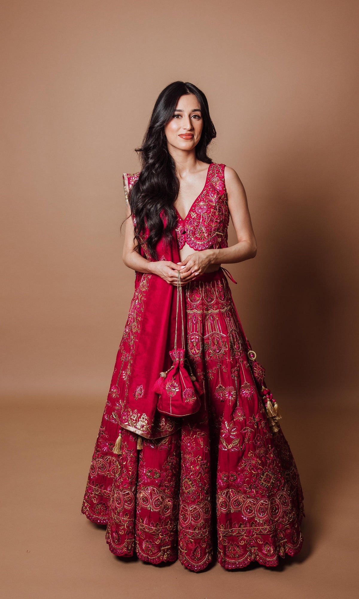 MIRA Regal Magenta LEHENGA