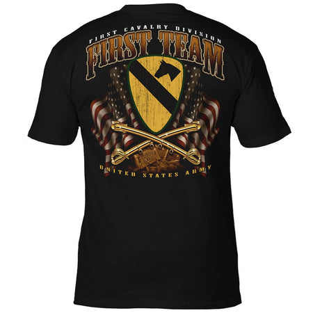 U.S. Army 1st Cavalry &#39;First Team&#39; 7.62 Design Battlespace Men&#39;s T-Shirt