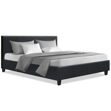 Coogee Queen Bed Base Charcoal