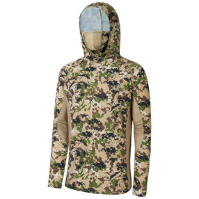 Men&#39;s UPF 50+ Long Sleeve Hunting Hoodie with Mask FS06M