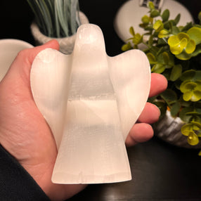 Selenite Angel (White)