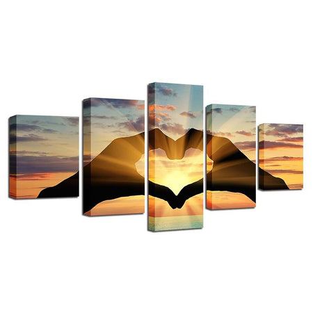 Heart Shape - Canvas Wall Art Painting