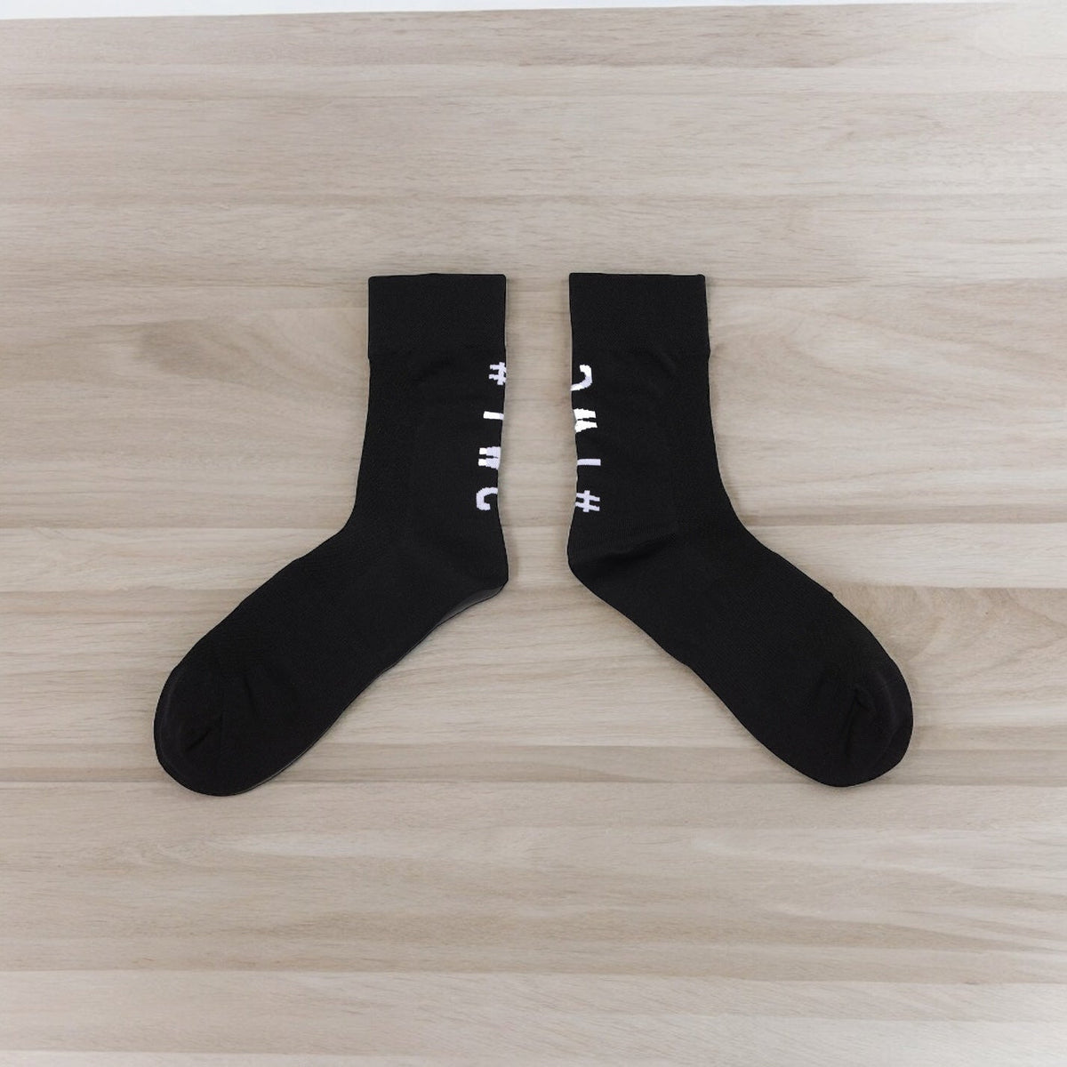 TWC Black Cycling Socks - 12cms