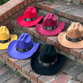 Premium Bullfire Suede pinched Cowboy Hat