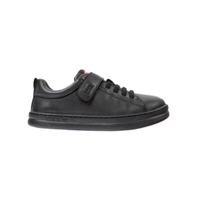 Camper Runner Black Riptape School Shoe