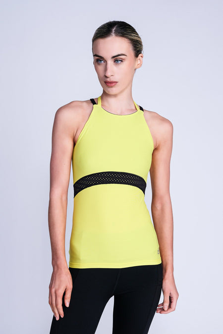 Desire Half-Zip Top in Yellow