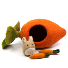 Wool Bunny and Carrot House