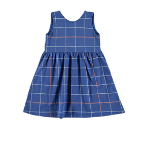 Babyclic Blue Grid Cotton Summer Dress