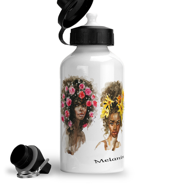 EXCLUSIVE - Four African Flower Girls Aluminium Water Bottle - FAST UK DELIVERY