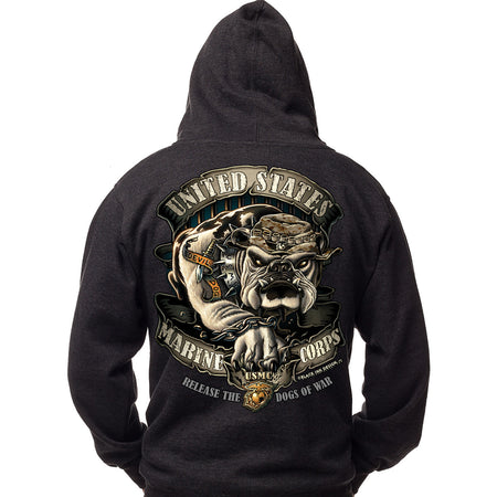 Marines Hoodie - Marine Corps - Release the Dogs of War Sweatshirt - Men&#39;s and Lady&#39;s Marines Hoodie