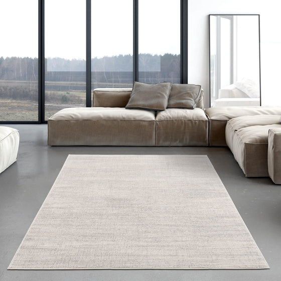 Montana Collection Modern Rugs in Cream | 3800