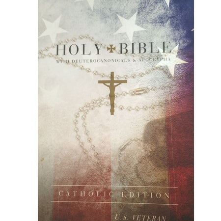 GNT Catholic Veteran's Bible - Flag Cover