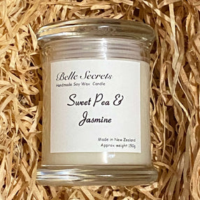 Scented Soy Wax Candle - Sweet Pea and Jasmine