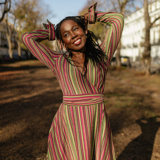 Striped Shelly Dress