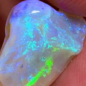Lightning Ridge Rough Opal 11.2cts Stunning  Cutters Candy Crystal Knobby High Grade Bright Skin to Skin fires 16x12x10mm MFB33