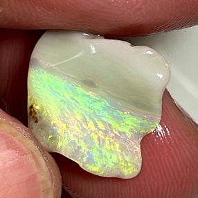 Lightning Ridge Untouched Light Base Candy Opal rough 6.6cts Gorgeous &amp; Vibrant bright Multifires 14x14x5mm WAA68