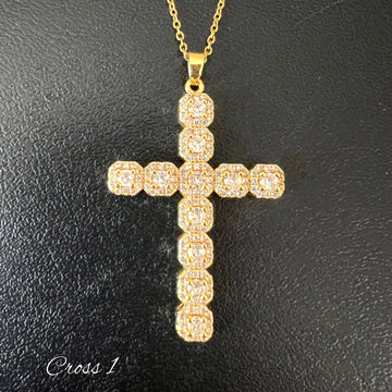 BB CROSS NECKLACES