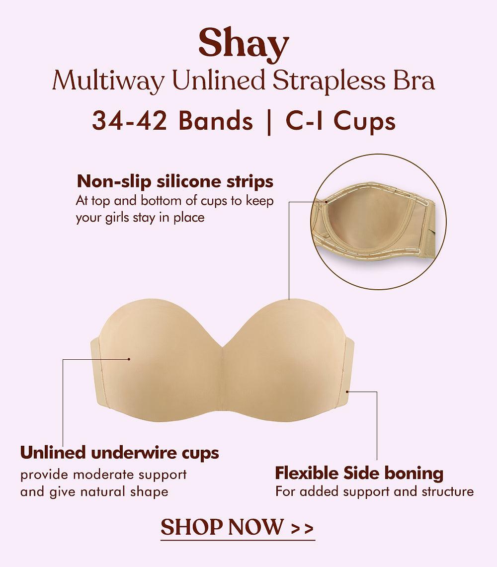 Extended Sizes & New Color in Shay Multiway Unlined Strapless Bra