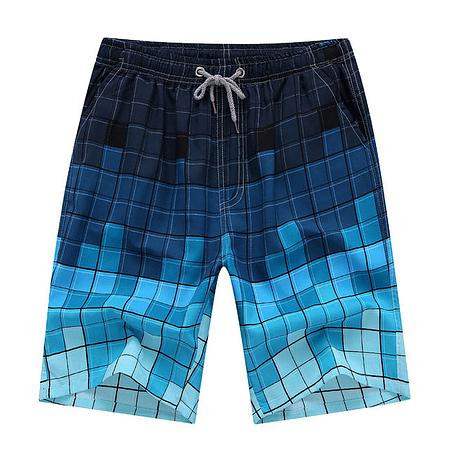 The Blues Checker Game Draw String Swim Shorts