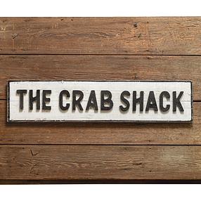 Crab Shack Wood Wall Sign THE CRAB SHACK 