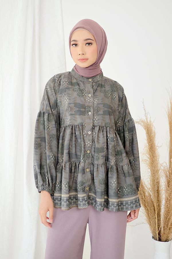 ZM Zaskia Mecca - Aliza Taupe Blouse - Jelita Indonesia - Edisi Danau Toba