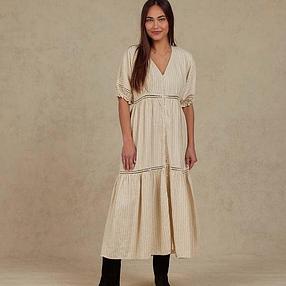 Womens Mandi Dress | Champagne Stripe