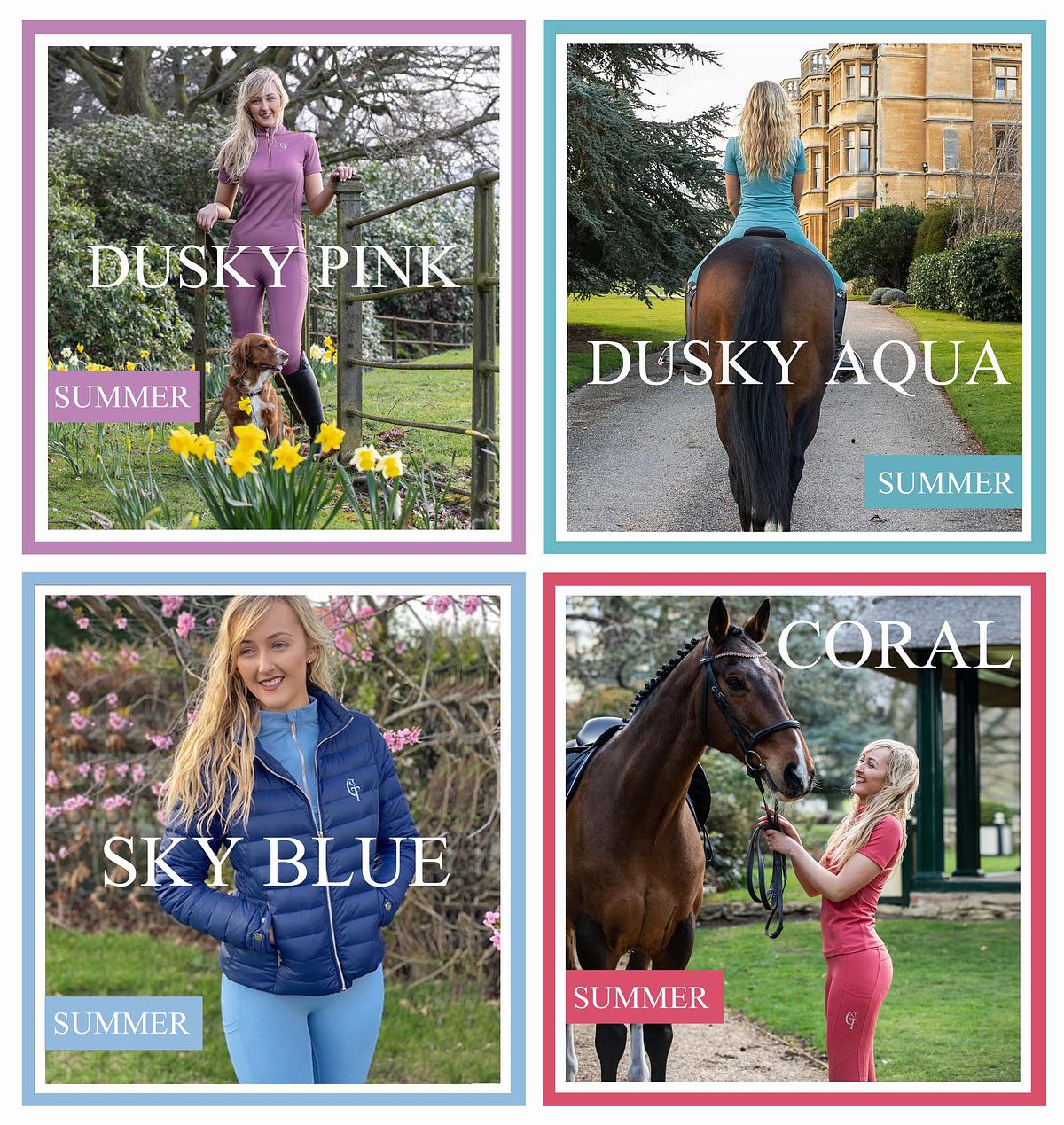 SUMMER HORSE RIDING COLOURS - CT Equine Collections