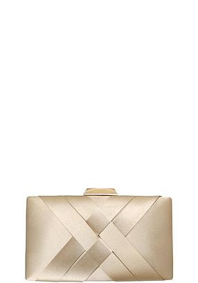 Cross Design Gold Evening Clutch Bag