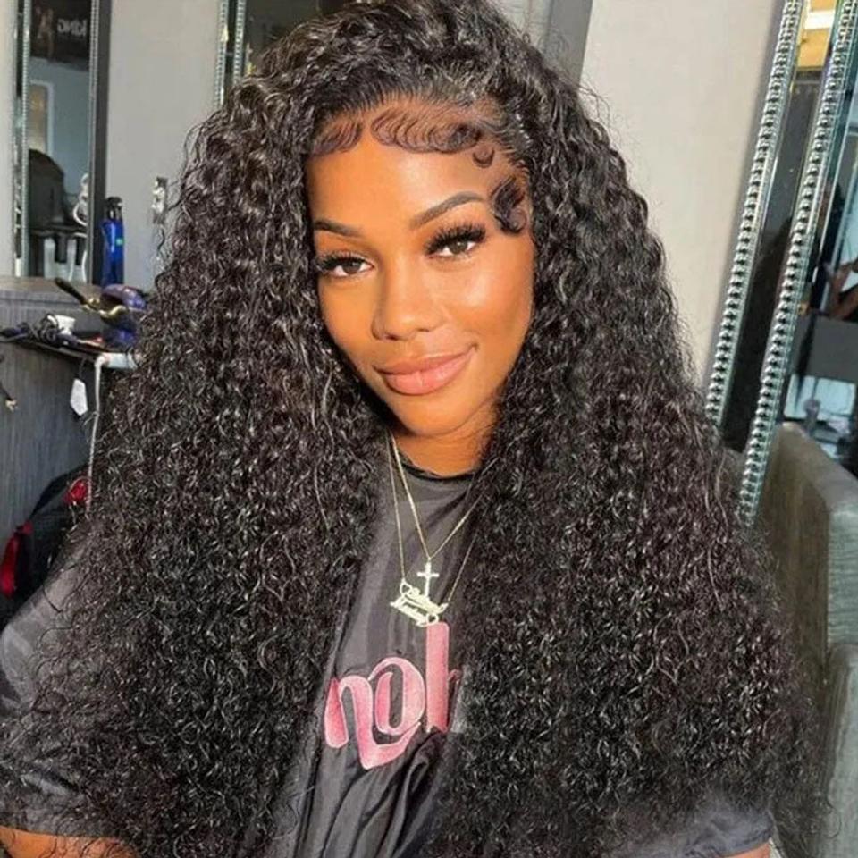 Cynosure Hair Flash Sale 150% Density 4x4 Closure Curly Remy Human Hair Wig And 13x4 Transparent Lace Front Wig With Baby Hair For Woman