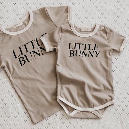 Bodysuit/Tee - Little Bunny - Hazelnut