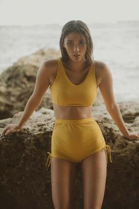 Jilly Reversible bikini Mustard