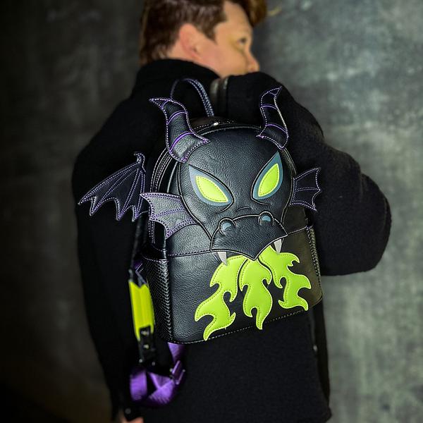 Grotto Treasures Exclusive - Disney Sleeping Beauty Maleficent Dragon  Cosplay Glow in the Dark Mini Backpack