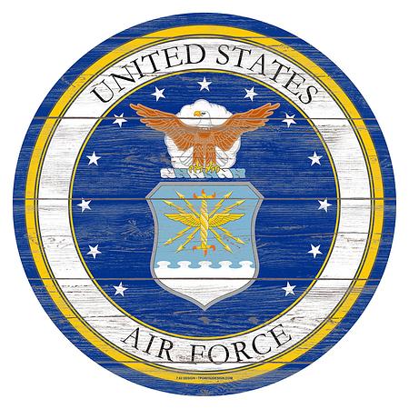 USAF Seal 12 inch Round Sign