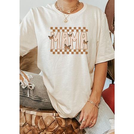 [PRE-ORDER] Mama Retro Butterfly Graphic Tee -Cream