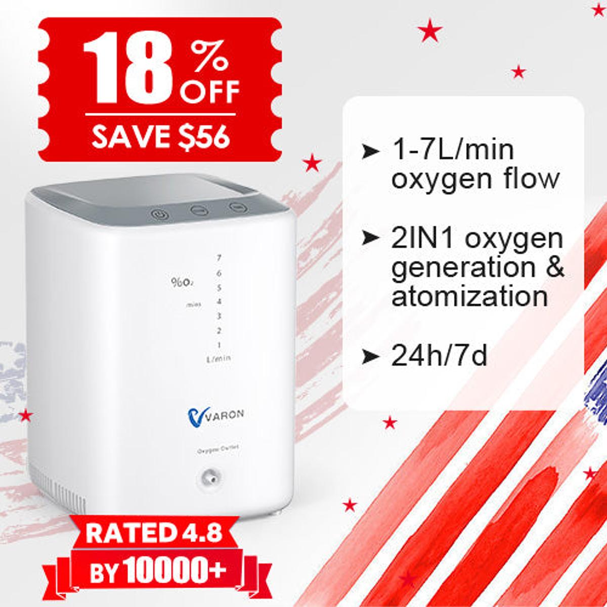 VARON Home Oxygen Concentrator NT-04 For Oxygen Inhalation &amp; Nebulization