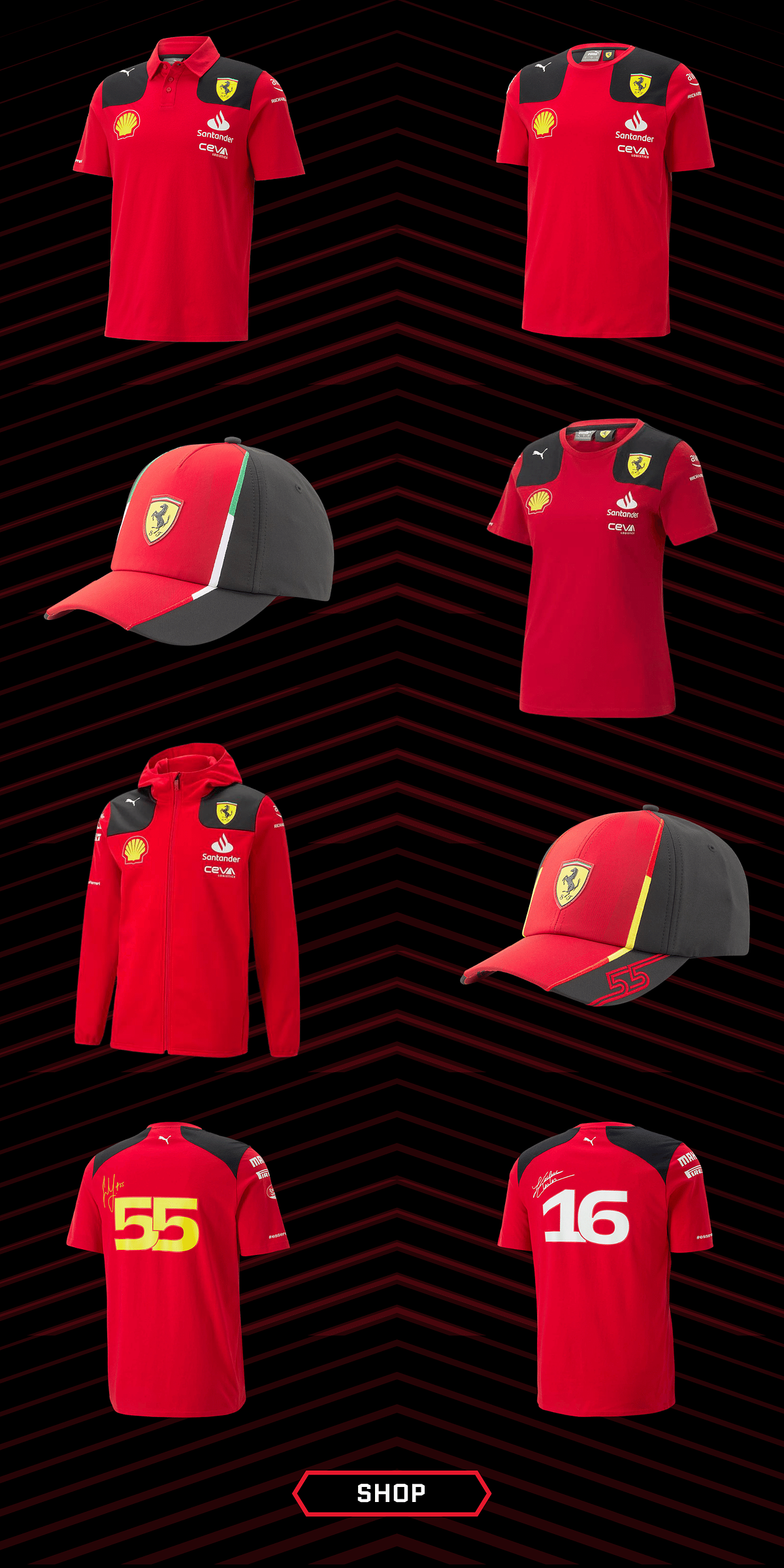  Scuderia Ferrari - 2023 Baseball Shirt - Men - Red : Clothing,  Shoes & Jewelry