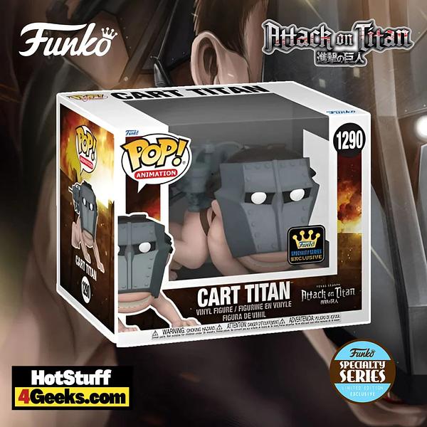 POP! Super Deluxe: Attack on Titan (S4)- Cart Titan 6-Inch #1290 (Specialty Series Exclusive)*(Not Mint)