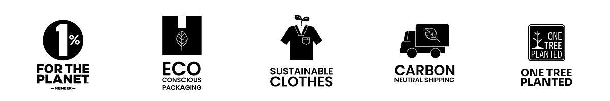 'a O 2 FORTHE ECO SUSTAINABLE CARBON ONE TREE PLANET CONSCIOUS CLOTHES NEUTRAL SHIPPING. PLANTED Cinta PACKAGING 