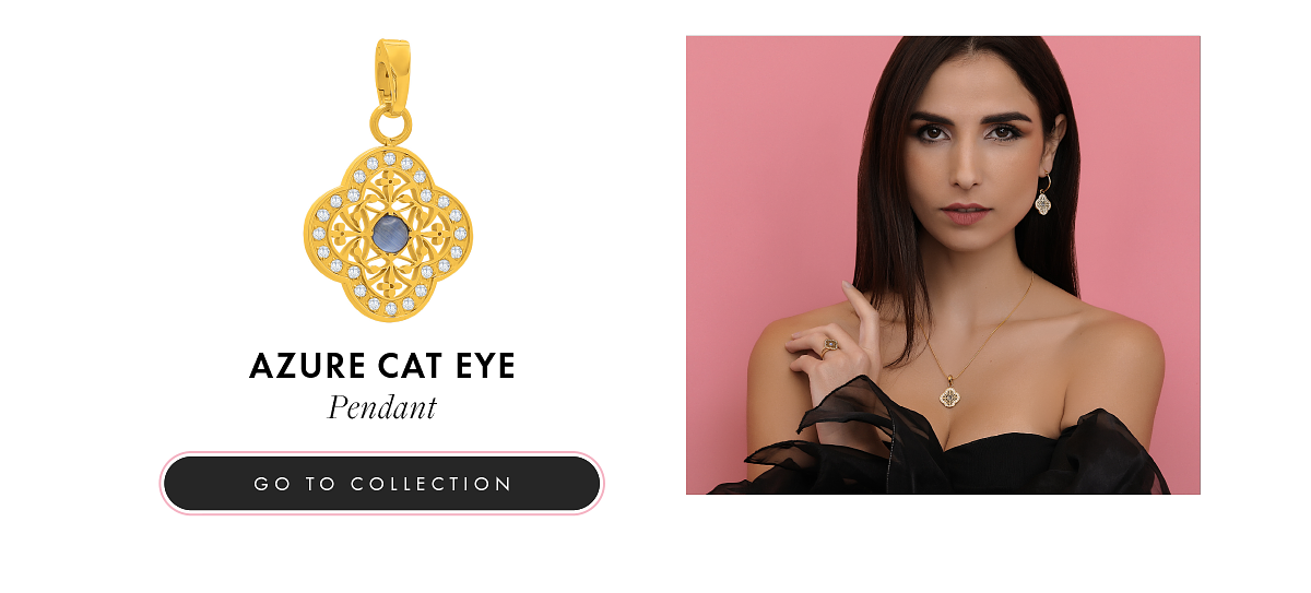 AZURE CAT EYE Pendant GO TO COLLECTION 