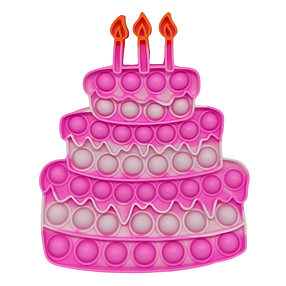 Birthday Cake Pop-It Fidget (Pink)