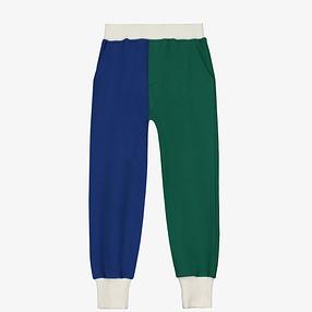 Tri Color Kids Sweatpants by yporque (blue/green)